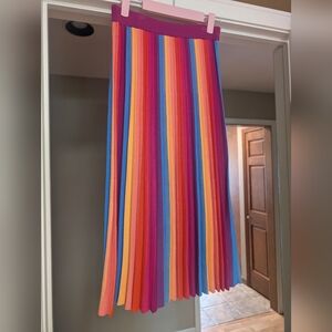 Banana Republic Rainbow Knit Midi Skirt
